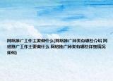 网络推广工作主要做什么(网络推广种类有哪些介绍 网络推广工作主要做什么 网络推广种类有哪些详细情况如何)