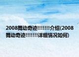 2008舞动奇迹!!!!!!!介绍(2008舞动奇迹!!!!!!!详细情况如何)