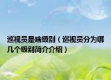 巡视员是啥级别（巡视员分为哪几个级别简介介绍）