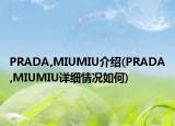 PRADA,MIUMIU介绍(PRADA,MIUMIU详细情况如何)