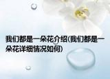 我们都是一朵花介绍(我们都是一朵花详细情况如何)