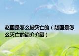 赵国是怎么被灭亡的（赵国是怎么灭亡的简介介绍）