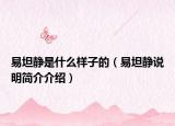 易坦静是什么样子的（易坦静说明简介介绍）
