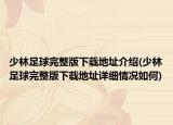 少林足球完整版下载地址介绍(少林足球完整版下载地址详细情况如何)