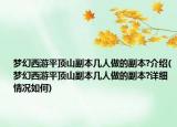 梦幻西游平顶山副本几人做的副本?介绍(梦幻西游平顶山副本几人做的副本?详细情况如何)