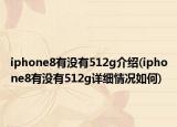 iphone8有没有512g介绍(iphone8有没有512g详细情况如何)
