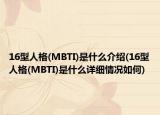16型人格(MBTI)是什么介绍(16型人格(MBTI)是什么详细情况如何)