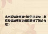 北京爱情故事最讨厌的是吴狄（北京爱情故事吴狄最后跟谁了简介介绍）