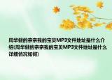 周华健的亲亲我的宝贝MP3文件地址是什么介绍(周华健的亲亲我的宝贝MP3文件地址是什么详细情况如何)