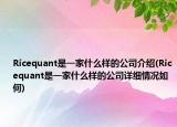 Ricequant是一家什么样的公司介绍(Ricequant是一家什么样的公司详细情况如何)