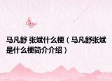马凡舒 张斌什么梗（马凡舒张斌是什么梗简介介绍）