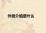 外挂介绍是什么