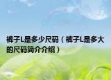 裤子L是多少尺码（裤子L是多大的尺码简介介绍）