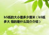 b5纸的大小是多少厘米（b5纸多大 指的是什么简介介绍）