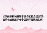 长沙的乐和城是属于哪个区的介绍(长沙的乐和城是属于哪个区的详细情况如何)