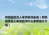 君到姑苏见人家尽枕河全诗（君到姑苏见人家尽枕河什么意思简介介绍）