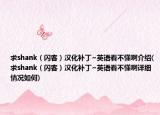 求shank（闪客）汉化补丁~英语看不懂啊介绍(求shank（闪客）汉化补丁~英语看不懂啊详细情况如何)