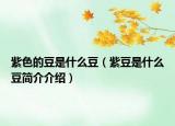紫色的豆是什么豆（紫豆是什么豆简介介绍）