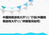中国围棋游戏大厅\