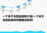 一个关于仓鼠的游戏介绍(一个关于仓鼠的游戏详细情况如何)