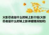火影忍者是什么时候上影介绍(火影忍者是什么时候上影详细情况如何)