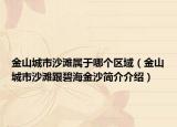 金山城市沙滩属于哪个区域（金山城市沙滩跟碧海金沙简介介绍）