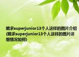 跪求superjunior13个人这样的图片介绍(跪求superjunior13个人这样的图片详细情况如何)