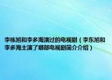 李栋旭和李多海演过的电视剧（李东旭和李多海主演了哪部电视剧简介介绍）