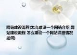 网站建设流程(怎么建设一个网站介绍 网站建设流程 怎么建设一个网站详细情况如何)