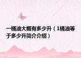 一桶油大概有多少升（1桶油等于多少升简介介绍）