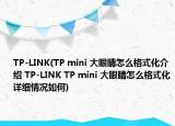 TP-LINK(TP mini 大眼睛怎么格式化介绍 TP-LINK TP mini 大眼睛怎么格式化详细情况如何)