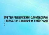 那年花开月正圆周莹是什么时候生孩子的（那年花开月正圆周莹生娃了吗简介介绍）