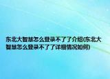东北大智慧怎么登录不了了介绍(东北大智慧怎么登录不了了详细情况如何)