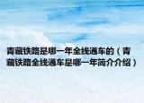 青藏铁路是哪一年全线通车的（青藏铁路全线通车是哪一年简介介绍）