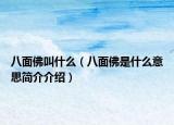 八面佛叫什么（八面佛是什么意思简介介绍）