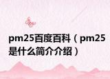 pm25百度百科（pm25是什么简介介绍）