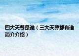 四大天尊是谁（三大天尊都有谁简介介绍）