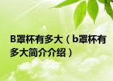 B罩杯有多大（b罩杯有多大简介介绍）