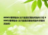 600652爱使股份(这只股票近期如何操作介绍 600652爱使股份 这只股票近期如何操作详细情况如何)