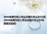 5944免费空间上传完没图片怎么办?介绍(5944免费空间上传完没图片怎么办?详细情况如何)