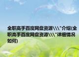 全职高手百度网盘资源\