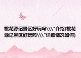 桃花源记景区好玩吗\