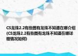 CS龙珠2.2有些图有龙珠不知道在哪介绍(CS龙珠2.2有些图有龙珠不知道在哪详细情况如何)