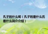 孔子姓什么呢（孔子姓是什么氏是什么简介介绍）