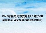 DNF可爱虎,可以交易么?介绍(DNF可爱虎,可以交易么?详细情况如何)