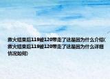 救火结束后119被120带走了这是因为什么介绍(救火结束后119被120带走了这是因为什么详细情况如何)