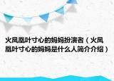 火凤凰叶寸心的妈妈扮演者（火凤凰叶寸心的妈妈是什么人简介介绍）
