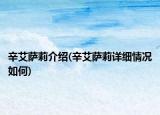 辛艾萨莉介绍(辛艾萨莉详细情况如何)