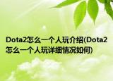 Dota2怎么一个人玩介绍(Dota2怎么一个人玩详细情况如何)