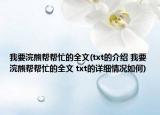我要浣熊帮帮忙的全文(txt的介绍 我要浣熊帮帮忙的全文 txt的详细情况如何)